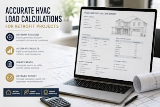 calculate hvac loads for heat pump and retrofit projects