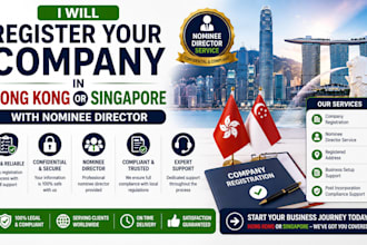 register your company in hong kong or singapore with nominee director