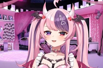 create custom 3d vtuber, vroid, anime and vrchat avatar models