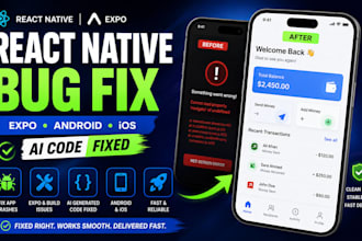 fix bugs in your react, react native and expo app