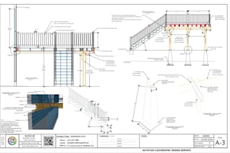 deck pergola porch patio permit drawing