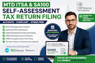 file mtd itsa, sa100 and quarterly updates to hmrc