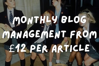 manage your blog for you