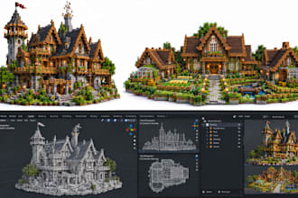 build custom minecraft houses, maps, cities and structures
