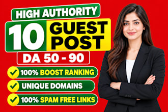 write high da guest post backlinks with SEO quality guest posting service