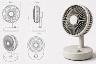 do 3d product design, 3d cad modeling, industrial design and product development