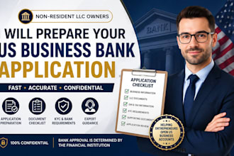prepare your US business bank application for non resident llcs
