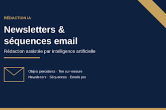 rediger votre newsletter ou sequence emails avec ia
