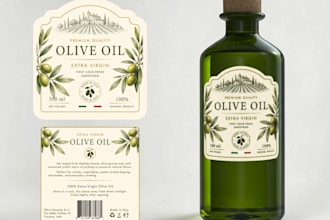 design a print ready product label for your brand