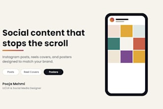 design eye catching landing page and insta posts