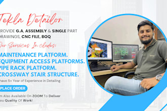 do tekla steel detailing, ga, assembly, single part and cnc drawings