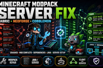 fix minecraft cobblemon modpack server fabric neoforge geysermc java bedrock mod