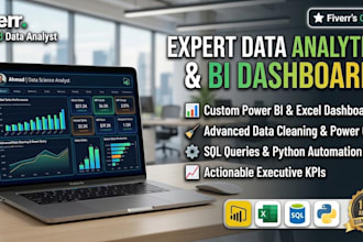be your data analytics expert for interactive excel dashboards
