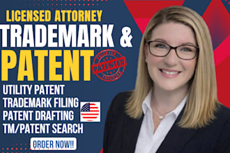 do trademark search, registration, patent filing and office action