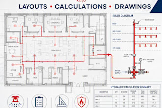 design dallas fire sprinkler layouts calculations and detailed drawings