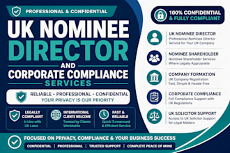 provide uk, usa, germany nominee director and uk solicitor