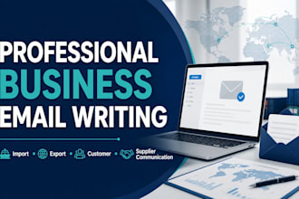write professional business import and export emails