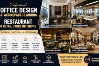 create office design and workspace planning restaurant retail store interiors