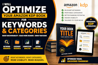 optimize your amazon kdp book for keywords and categories