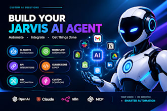 develop custom jarvis ai assistant, ai agent, claude code, mcp, n8n automation
