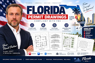 draft florida permit drawings compliant with fbc
