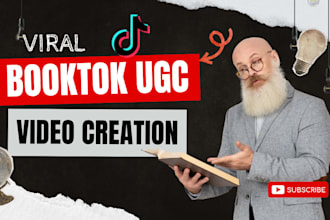 create viral tiktok video ads, ugc book promotion, booktok, tik tok video ads