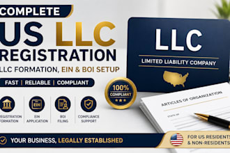 do your complete US llc registration, llc formation, ein and boi setup