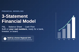 build a 3 statement financial model for your business