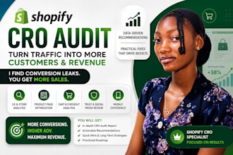 do shopify cro, conversion rate optimization, ecommerce audit and increase sales