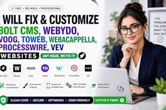 fix customize bolt cms webydo voog toweb webacappella processwire vev website