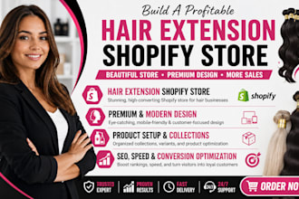 hair extension shopify store, hair extension website, wig, lash shopify redesign