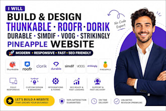 build thunkable roofers dorik durable simdif voog strikingly pineapple website