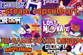 steam capsule art key art and steam page game cover design game cover art