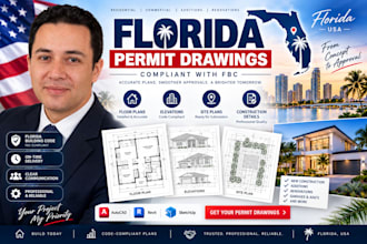 draft florida permit drawings compliant with fbc