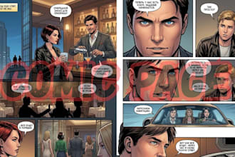 draw graphic novel nsfw comic page comic book illustration as comic artist