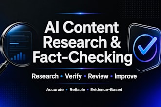 ai content research and fact checking