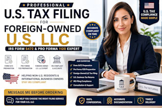 file form 5472 and pro forma 1120 for foreign owned US llc