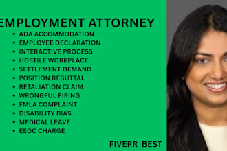 be your ny, ca, texas, florida employment lawyer for eeoc charges, fmla and ada