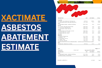 do xactimate asbestos abatement and hazardous material estimate