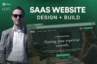design and build a modern saas website