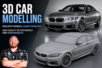 create realistic 3d car models for games, animation and visualization