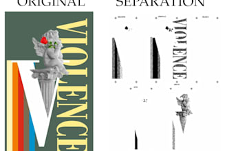 separate the colors of you artwork for screen printing