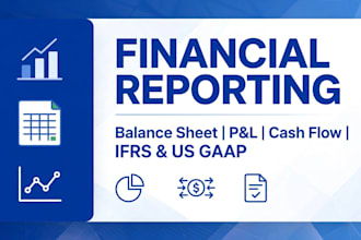 prepare balance sheet p and l cash flow and financial reports