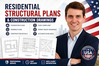 create residential structural plans and construction drawing
