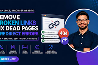 fix broken links, dead pages and redirect errors on your website