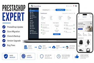 update migrate clone backup or upgrade your prestashop to latest version