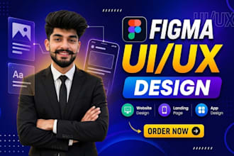 design modern figma ui ux for mobile app and website