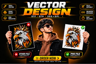 create dtf dtg halftone print ready files for t shirt printing