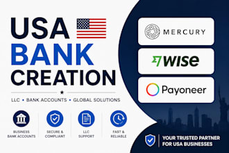 do USA bank creation, USA llc ,physical address and proof of  address