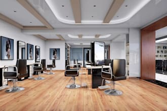 design your barbershop interior in realistic 3d